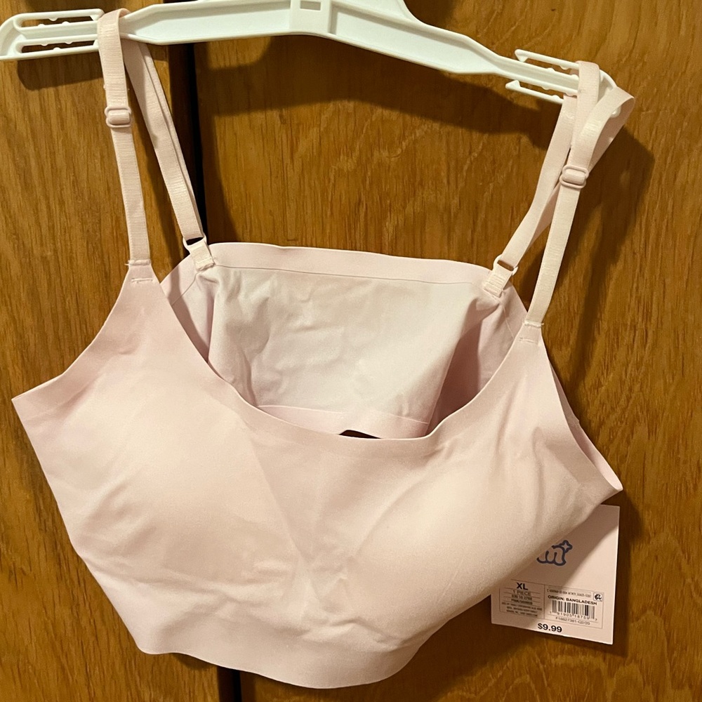XL pink bra